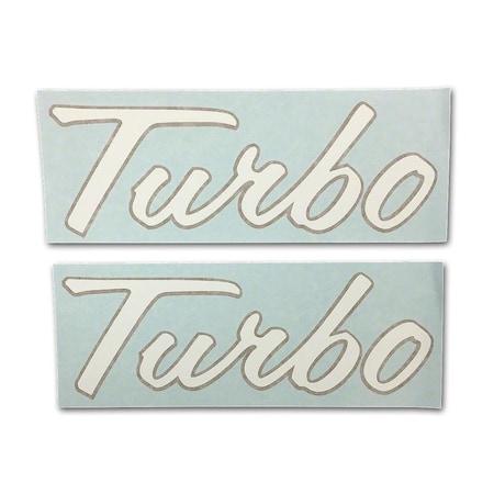 Aftermarket IH 1206: Vinyl Cut Turbo Decals, Fits International, 2PK DEC455-STR